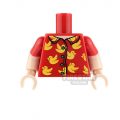 LEGO Mini Figure Torso – Robin – Bird Shirt